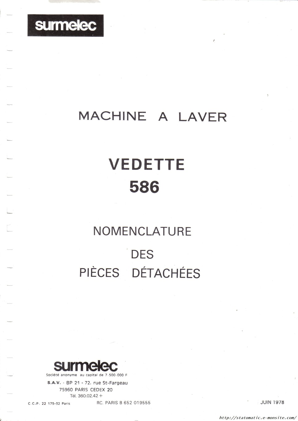 Vedette 586 Super électronique