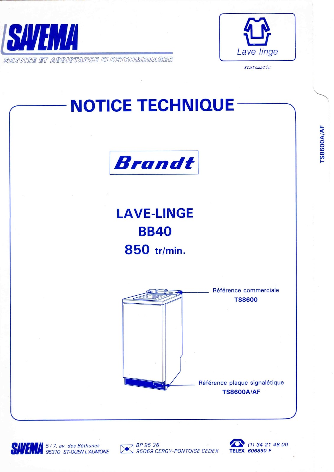 Brandt TS8600